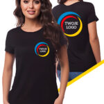 Damska koszulka z nadrukiem obustronnym w pełnym kolorze